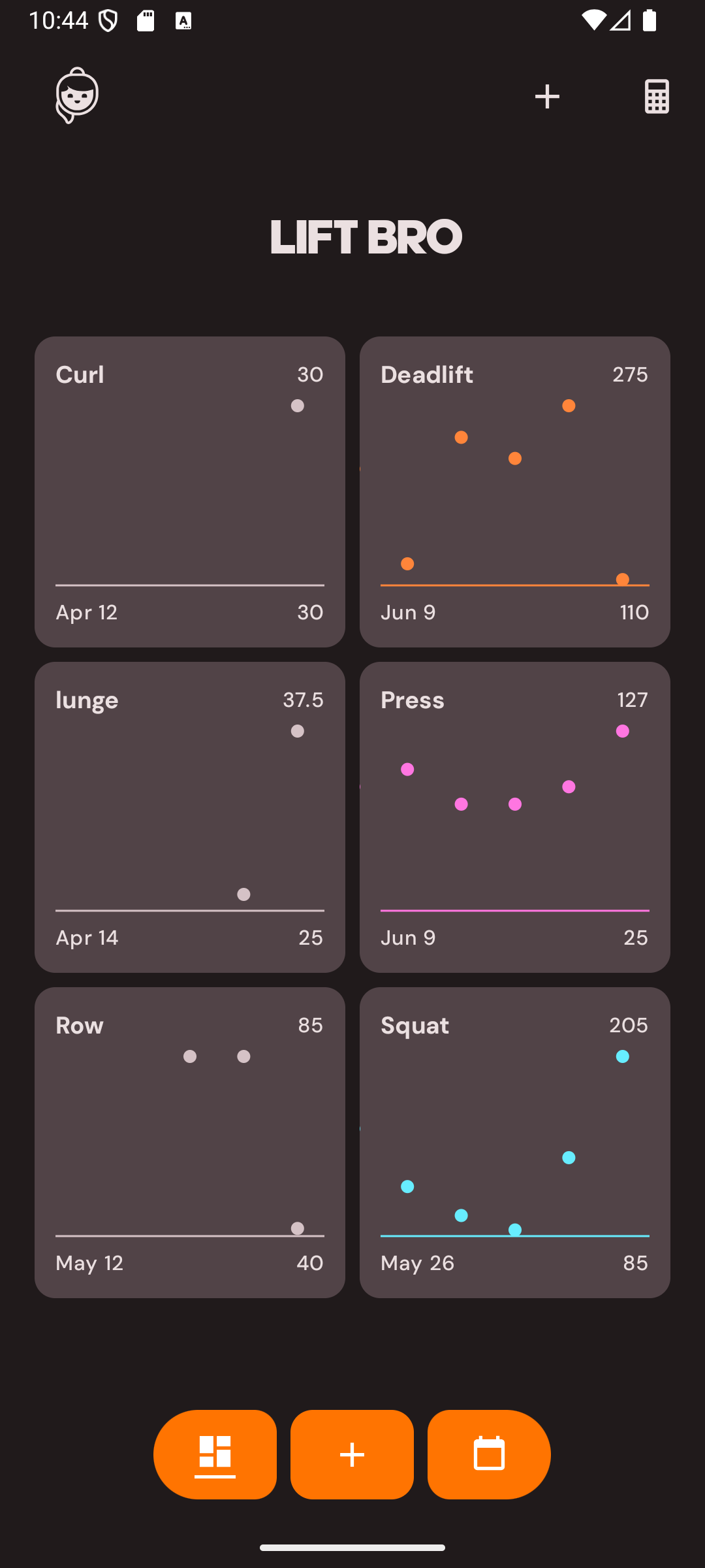 Lift Bro App Screenshot