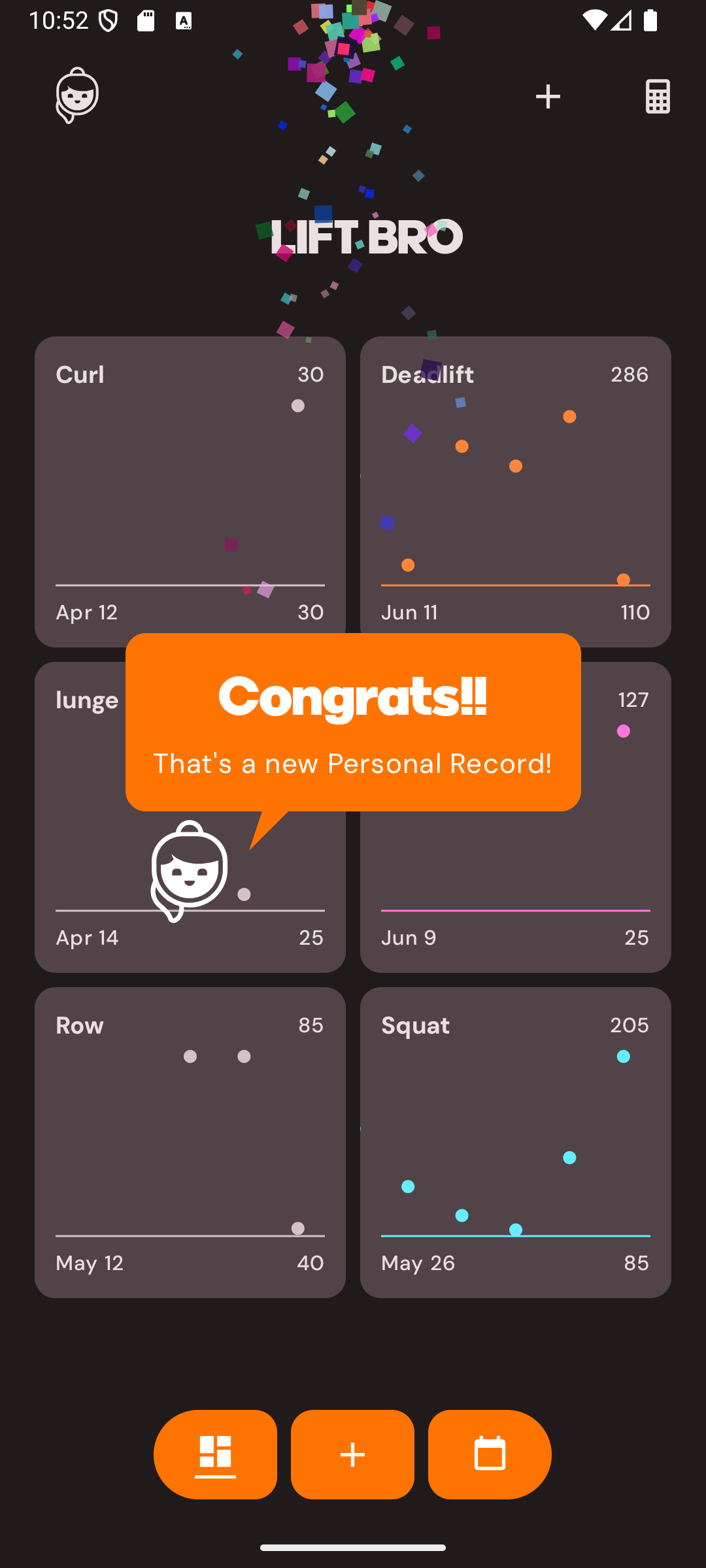 Lift Bro App Screenshot